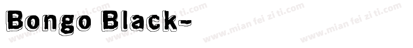 Bongo Black字体转换